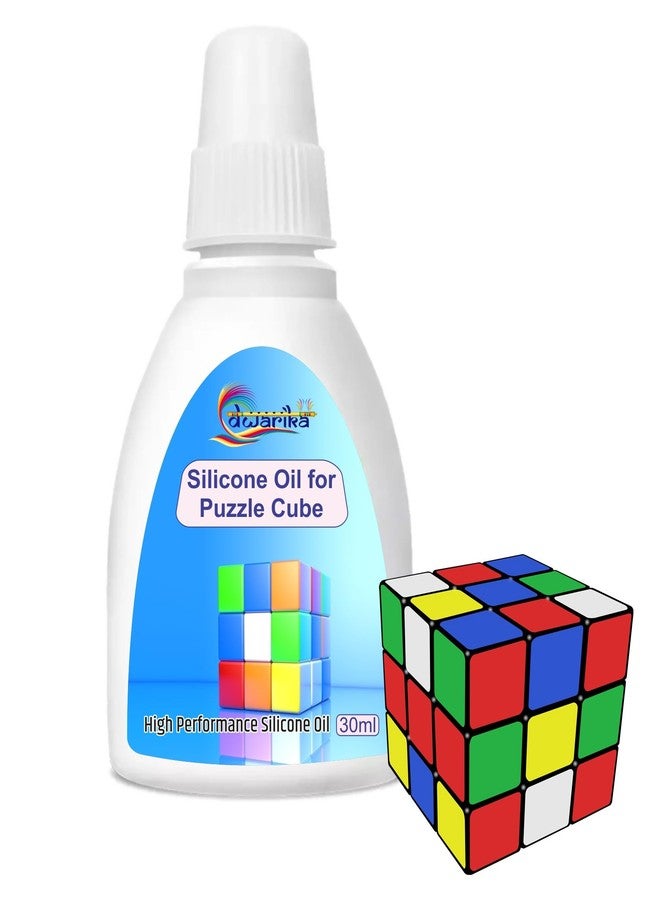 Dwarika Silicone Oil Lubricant for Rubiks Cube Puzzle Cube Reduce Friction Rubik's Cube 30ml - Image 1